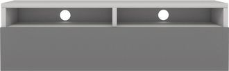 Selsey Selsey - REDNAW - Mobile TV - 100 cm - bianco opaco / grigio lucido - scandinavo - moderno
