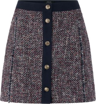 Marc Cain Tweed Minirok - Dames - Rokken - Grijs - Maat: M Tweed