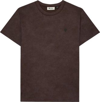 Faguo Faguo - Lugny T-shirt - Heren - Tops - Bruin - Maat: M Katoen