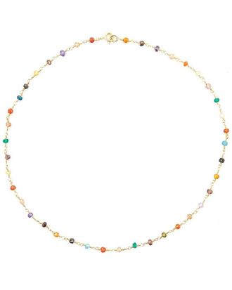 Liv Oliver 18K Plated 10.00 Ct. Tw. Turquoise Pearl Necklace