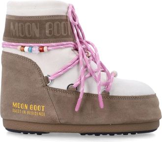 Moon Boot Icon Low Suede Beads - Dames - Winterlaarzen - Veelkleurig - 39 EU - Su&egrave;de - Schoenen