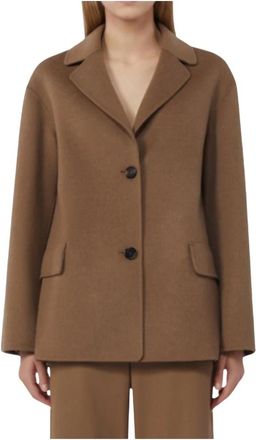 Max Mara S Max Mara Jassen - Dames - Blazers - Bruin - S - Jassen