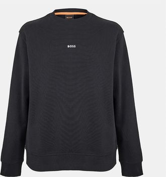 HUGO BOSS Mens Wesmallcrew Crew Sweater - Black - Size: 38