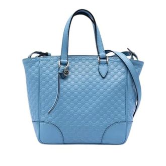 Gucci Pre-owned Handbags, female, Blue, Size: ONE SIZE Pre-owned Bree Satchel