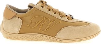 Roger Vivier Schoenen, Dames, Beige, 40 EU, Leer, Viv Low Sneakers
