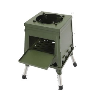 OEM Fornello Da Esterno, Pieghevole, Compatibile Con Diversi Tipi Di Combustibile, Colore Verde