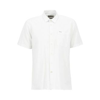 Barbour Nelson Short Sleeve Shirt - male - Barbour - Short Sleeve Shirts - White - L - Shirts