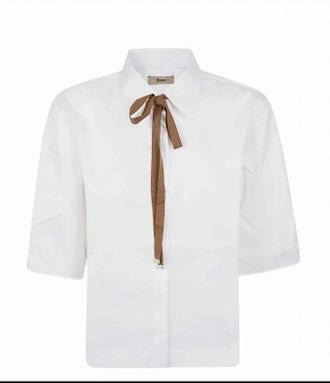 Herno Cotton 3/4 Sleeve Classic Collar Shirt