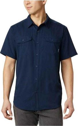 Columbia Heren Utilizer II effen shirt met korte mouwen (Marineblauw)