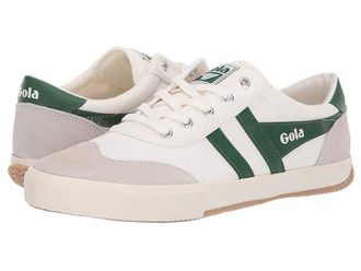 Gola Badminton Mens Shoes Off-White/Green : 10 D - Medium, Canvas
