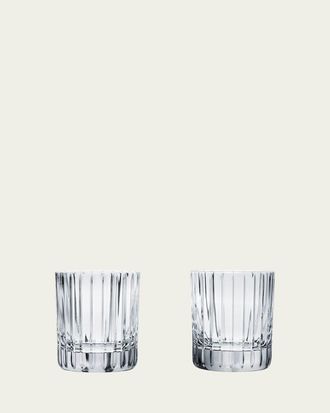 Baccarat Harmonie Crystal Triple Old Fashion Tumblers, Set of 2