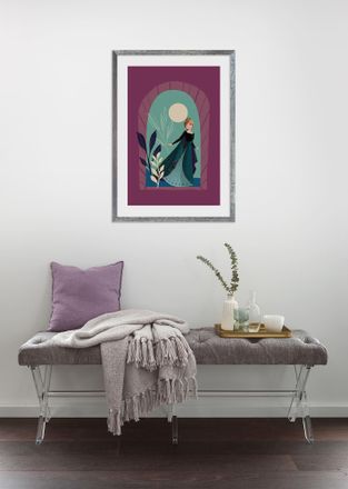 Komar Wandbild »Frozen Midnight Sun« Disney Set, 1 Stk. tlg. 30 x 40 cm (Breite x Höhe) - Kinderzimmer, Dekoration