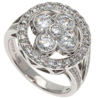 Louis Vuitton White Gold (18K) Band Ring (Pre-Owned)