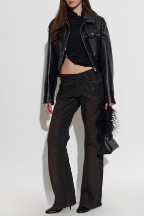 J.W.Anderson Leather Jacket, Womens, Black
