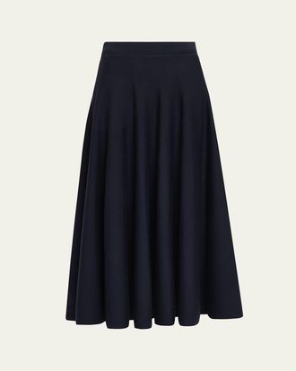 Loro Piana Double Loro Piana Royal Lightness Midi Skirt
