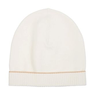 Eleventy Accessories, female, White, L, Cappello Cuffia in Maglia