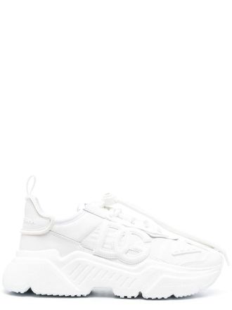 Dolce & Gabbana Daymaster white leather sneakers with logo