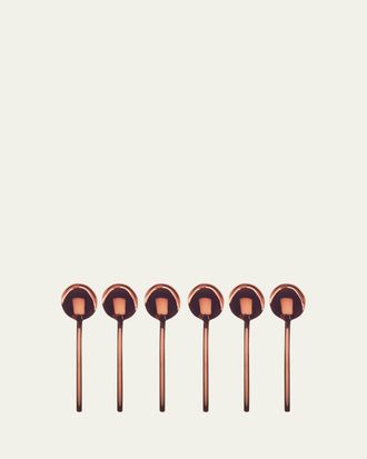 Mepra Due Bronxo 6-Piece Coffee Spoon Set