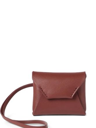 Brunello Cucinelli flap leather bag charm - Brown