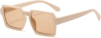 Generic Mens Sports Outdoor Sunglasses Vacation Driving Decoration(Beige)