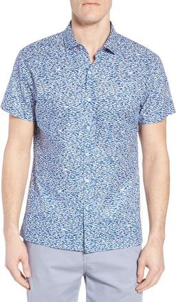 Tori Richard Shark Tank Regular Fit Shirt in Marina at Nordstrom, Size Xx-Large