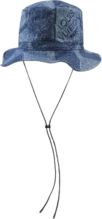 Louis Vuitton Pre-owned Accessories, male, Blue, Size: ONE SIZE Pre-owned Mp3026 Hat