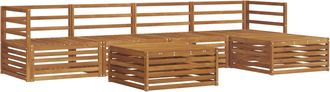 vidaXL Conjunto De Sof&aacute;s De Exterior 6 Uds. Natural Vidaxl