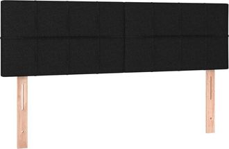 vidaXL Cabeceros 2 Unidades Tela Negro 72x5x78/88 Cm Vidaxl