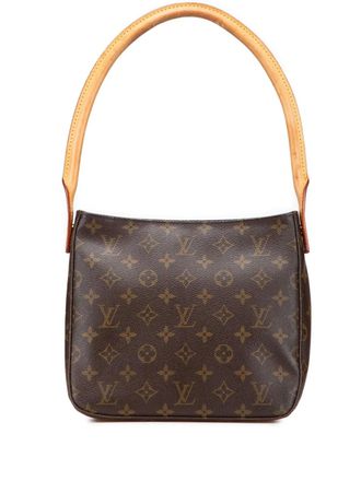 Louis Vuitton 2002 Monogram Looping MM shoulder bag - women - Canvas/Leather - One Size - Brown