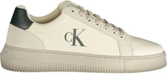 Calvin Klein Schoenen, Heren, Wit, 44 EU, Leer, Polyurethane Sneaker