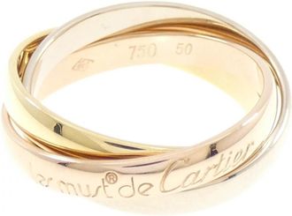 Cartier Trinity Yellow Gold (18K) Pink Gold (18K) White Gold (18K) Band Ring (Pre-Owned)