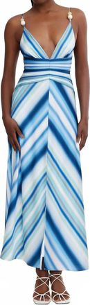 Significant Other Harriet Maxi Dress In Provence Stripe /blue