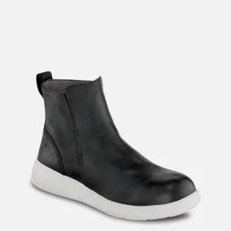 Red Wing Shoes Womens Cross Lite Side-Zip Safety Toe Boot In Black