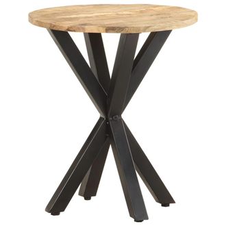 vidaXL Mesa Auxiliar De Madera Maciza De Mango 48x48x56 Cm Vidaxl