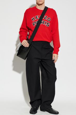 Givenchy Cotton Trousers With Logo Patch, Mens, Black
