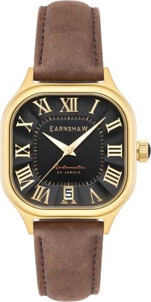 Earnshaw Coussin Black Dial Mens Watch ES-8284-01