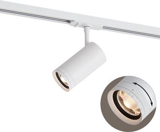 QAZQA Qazqa Foco Moderno Blanco Para Sistema De Iluminaci&oacute;n De Riel