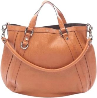 Gucci Pre-owned Handbags, female, Brown, Size: ONE SIZE Pre-owned Vintage Handbag