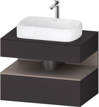 Duravit Duravit - Qatego Consola Mueble Bajo Lavabo, 1 Extra&iacute;ble, 1 Caj&oacute;n