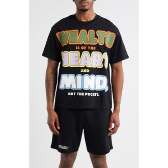 Billionaire Boys Club Wealth, Heart & Mind Crop Graphic T-Shirt in Black at Nordstrom Rack, Size Xx-Large