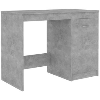 vidaXL Desk Concrete Grey 100x50x76 cm Engineered Wood Vidaxl