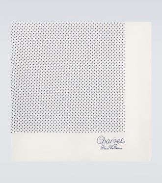 Charvet Fazzoletto da taschino in seta a quadri