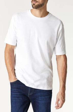 Mavi Stretch Cotton Crewneck T-Shirt in White at Nordstrom, Size X-Large