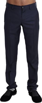 Dolce & Gabbana Navy Blue Dress Formal Men Trouser Mens Pants