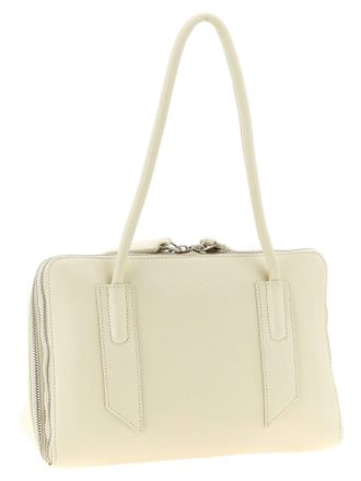 The Attico LAltra Di Milano Calfskin Leather Shoulder Bag - Cream