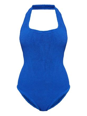 Hunza G Sandy crinkle swimsuit - Blue