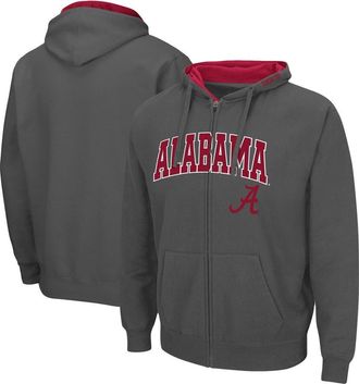 Colosseum Mens Colosseum Gray Alabama Crimson Tide Arch & Logo 3.0 Full-Zip Hoodie at Nordstrom, Size Medium