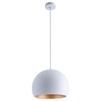 Paco Home Paco Home Luminaria Suspensi&oacute;n Colgante Cocina Mesa Comedor &Oslash;36cm Interior Dorado Claro - 800lm / 8w, Oro Blanco