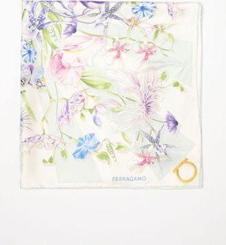 Ferragamo Foulard Ferragamo in seta con stampa floreale