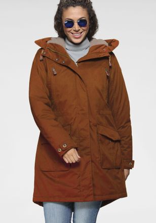 G.I.G.A. DX by killtec Funktionsparka MANOLARA, Damen, Gr. 48, rot (hellrost), Obermaterial: 87% Polyester, 13% Polyamid, G.I.G.A. DX BY KILLTEC, mit Kn&ouml;pfen,verstellbar, Ja